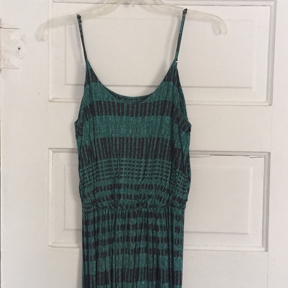 Black/green Maxi Dress